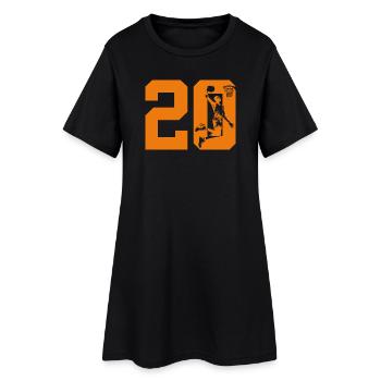 NUMMER 20 BASKETBALL 20. GEBURTSTAG - Frauen T-Shirt-Kleid - Schwarz - Vorne