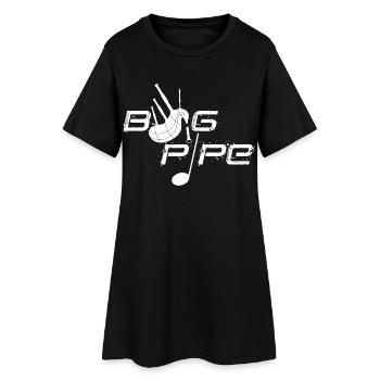 Cornemuse - Robe T-shirt Femme - noir - Devant