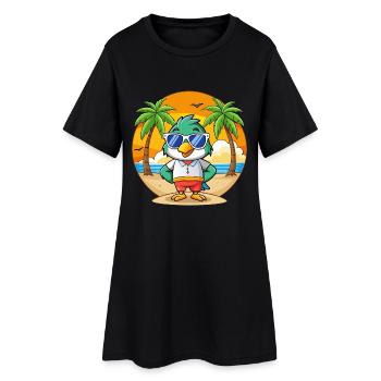Lunettes de soleil Falcon Funny Cartoon Summer Beach - Robe T-shirt Femme - noir - Devant