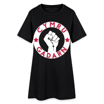 Cymru Gadarn - Robe T-shirt Femme - noir - Devant