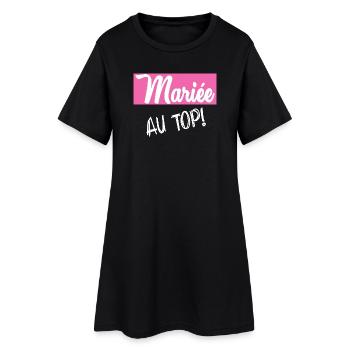 BRIDE-TO-BE. Bachelorette party. WEDDING. TEAM. TEAM BRIDAL - Women’s T-Shirt Dress - black - Front