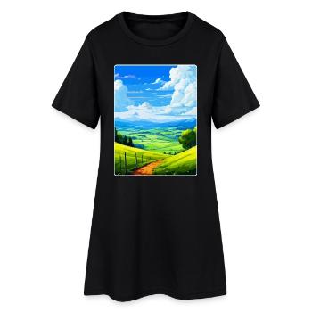 Bergisches Land Deutschland Vintage Reiseposter WPA - Frauen T-Shirt-Kleid - Schwarz - Vorne