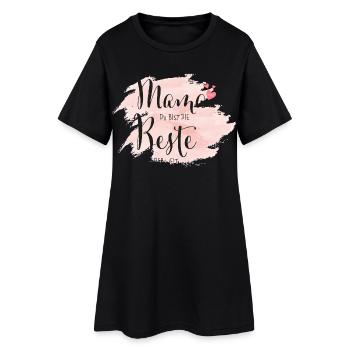 Mama du bist die Beste der Welt - Frauen T-Shirt-Kleid - Schwarz - Vorne