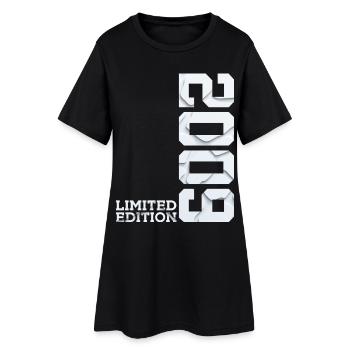 17. GEBURTSTAG LIMITED EDITION 2009 - Frauen T-Shirt-Kleid - Schwarz - Vorne