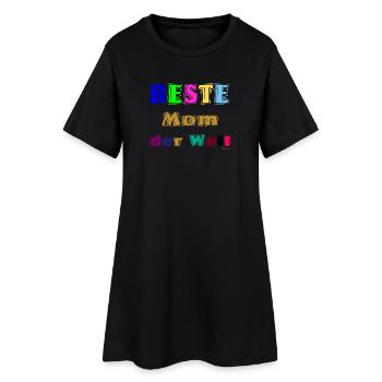 Beste Mutter der Welt - Frauen T-Shirt-Kleid - Schwarz - Vorne