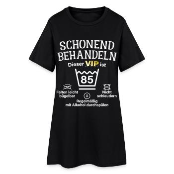 85. Geburtstag Schonend Behandeln 85 VIP ist 85 - Frauen T-Shirt-Kleid - Schwarz - Vorne