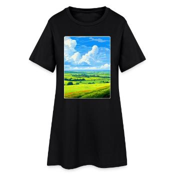 West Wiltshire Downs voyage affiche souvenir WPA - Robe T-shirt Femme - noir - Devant