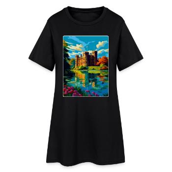 Hever Castle Angleterre Royaume-Uni Affiche de voyage Souvenir WPA - Robe T-shirt Femme - noir - Devant