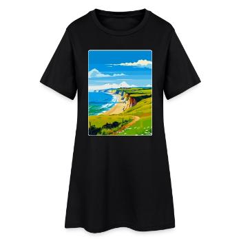 Dorset Uk Vintage Voyage Poster Souvenir WPA - Robe T-shirt Femme - noir - Devant