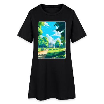 Hyde Park Londres Angleterre Royaume-Uni Affiche de voyage Souvenir - Robe T-shirt Femme - noir - Devant