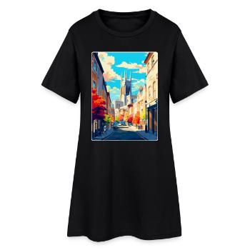Cirencester England Uk Vintage Reiseposter WPA - Frauen T-Shirt-Kleid - Schwarz - Vorne