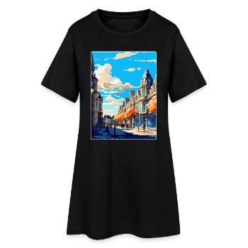 Harrogate Angleterre Royaume-Uni Affiche de voyage vintage WPA Art - Robe T-shirt Femme - noir - Devant