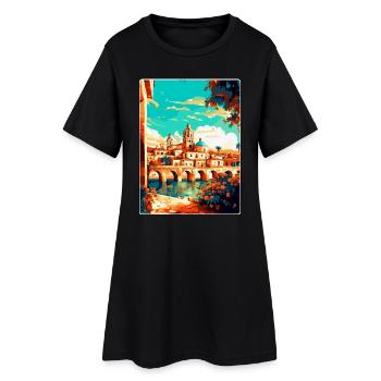 Córdoba Spanien Vintage Reiseplakat WPA Souvenir - Frauen T-Shirt-Kleid - Schwarz - Vorne