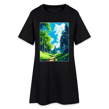 Affiche de voyage vintage des bois de Vienne en Autriche Art WPA - Robe T-shirt Femme - noir - Devant