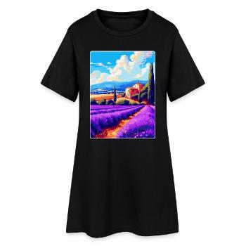 Provence France Affiche de voyage vintage Souvenir WPA - Robe T-shirt Femme - noir - Devant