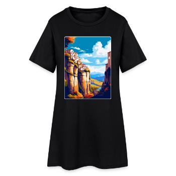 Ronda Espagne Affiche de voyage vintage WPA Art Souvenir - Robe T-shirt Femme - noir - Devant