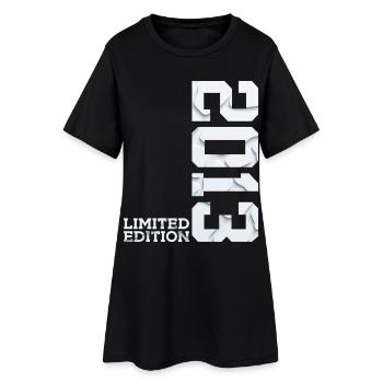 13. GEBURTSTAG LIMITED EDITION 2013 - Frauen T-Shirt-Kleid - Schwarz - Vorne