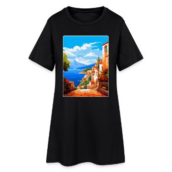 Altea Espagne Affiche de voyage vintage WPA Art Souvenir - Robe T-shirt Femme - noir - Devant