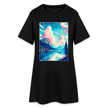 Burgenstock Suisse Affiche de voyage vintage WPA - Robe T-shirt Femme - noir - Devant