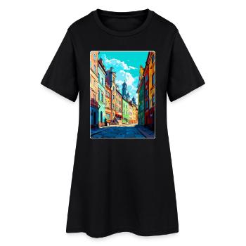 Pilsen Tschechische Republik Vintage Reiseplakat WPA - Frauen T-Shirt-Kleid - Schwarz - Vorne