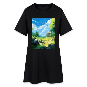 Affiche de voyage vintage de la Grèce antique Olympi WPA - Robe T-shirt Femme - noir - Devant