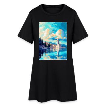 Split Kroatien Vintage Reiseplakat WPA Souvenir - Frauen T-Shirt-Kleid - Schwarz - Vorne
