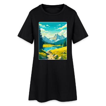 Parc national de Durmitor Monténégro Affiche de voyage - Robe T-shirt Femme - noir - Devant