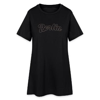 Berlin Deutsche Hauptstadt Schriftzug - Frauen T-Shirt-Kleid - Schwarz - Vorne