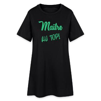 MEISTER. VIELEN DANK. DANKE, MEISTER. MEISTER. MEISTER-GESCHENK - Frauen T-Shirt-Kleid - Schwarz - Vorne