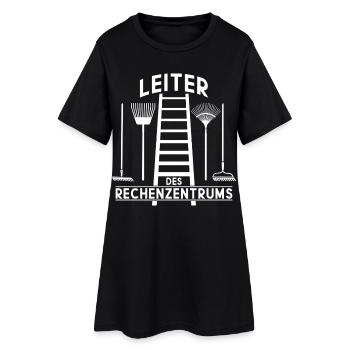 LEITER RECHENZENTRUM - Frauen T-Shirt-Kleid - Schwarz - Vorne
