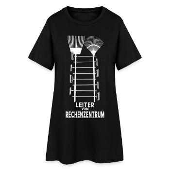 LEITER VOM RECHENZENTRUM - Frauen T-Shirt-Kleid - Schwarz - Vorne