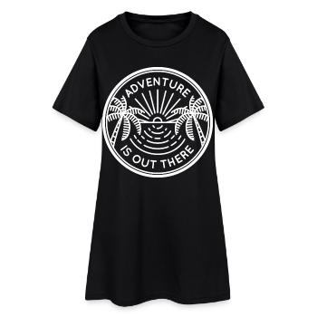 Aventure palmiers de mer - Robe T-shirt Femme - noir - Devant