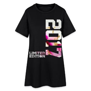 9. GEBURTSTAG LIMITED EDITION 2017 - Frauen T-Shirt-Kleid - Schwarz - Vorne