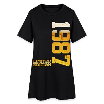 LIMITED EDITION 1987 BIER 39. GEBURTSTAG - Frauen T-Shirt-Kleid - Schwarz - Vorne