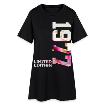 49. GEBURTSTAG 49 JAHRE LIMITED EDITION 1977 - Frauen T-Shirt-Kleid - Schwarz - Vorne