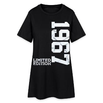 59. GEBURTSTAG LIMITED EDITION 1967 - Frauen T-Shirt-Kleid - Schwarz - Vorne
