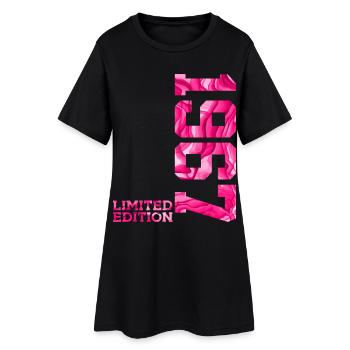 59E ANNIVERSAIRE ÉDITION LIMITÉE ROSE 1967 - Robe T-shirt Femme - noir - Devant