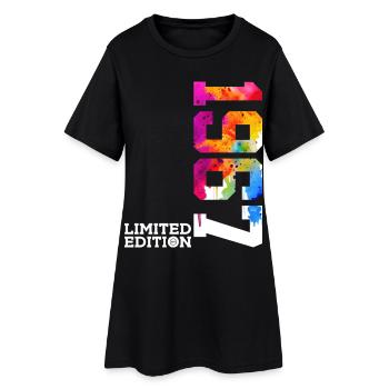 59. GEBURTSTAG LIMITED EDITION 1967 - Frauen T-Shirt-Kleid - Schwarz - Vorne