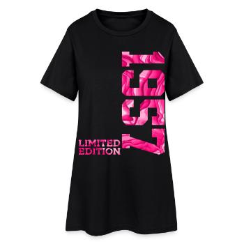 69E ANNIVERSAIRE ÉDITION LIMITÉE ROSE 1957 - Robe T-shirt Femme - noir - Devant