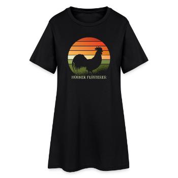 Coq des chuchoteurs de poulet - Robe T-shirt Femme - noir - Devant