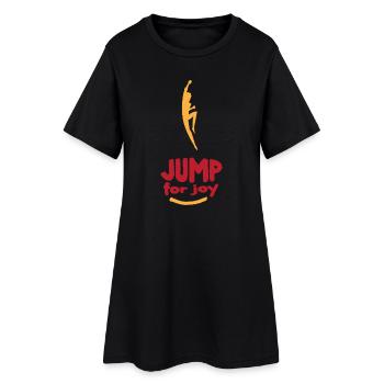 Jump For Joy von JoEp Skate - Frauen T-Shirt-Kleid - Schwarz - Vorne
