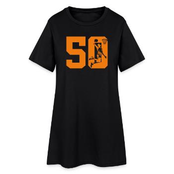 NUMMER 50 BASKETBALL 50. GEBURTSTAG - Frauen T-Shirt-Kleid - Schwarz - Vorne
