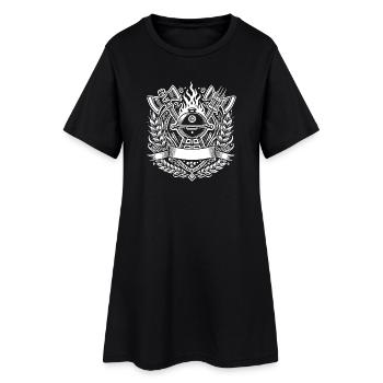 Grill BBQ Logo - Women’s T-Shirt Dress - black - Front