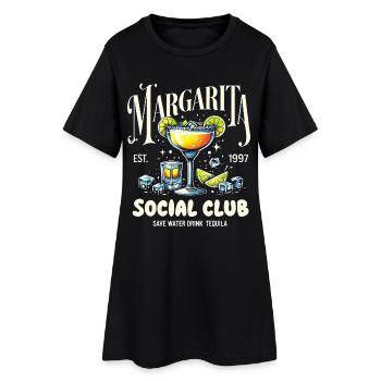 Margarita Social Club - Robe T-shirt Femme - noir - Devant