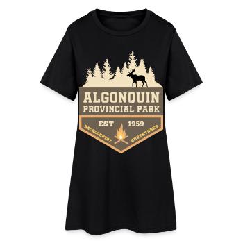 Canada Algonquin Park Moose Backcountry Camping - Robe T-shirt Femme - noir - Devant