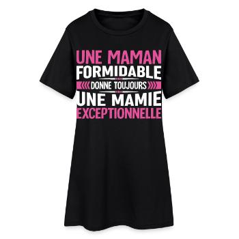 Cadeau pour Grand-Mère - Une Mamie Exceptionnelle - Robe T-shirt Femme - noir - Devant