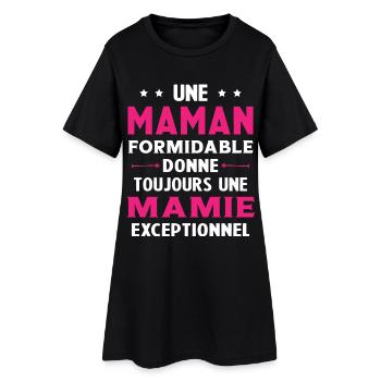 Cadeau pour Grand-Mère - Une Mamie Exceptionnelle - Robe T-shirt Femme - noir - Devant