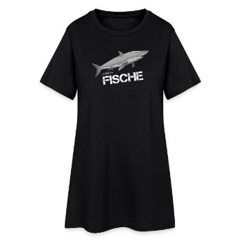 Fische Sternzeichen Fische - Frauen T-Shirt-Kleid - Schwarz - Vorne