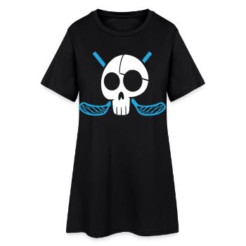 Unihockey Spieler Floorball Unihockeyspieler - Frauen T-Shirt-Kleid - Schwarz - Vorne