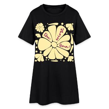 Du wirst Oma, Baby - Frauen T-Shirt-Kleid - Schwarz - Vorne